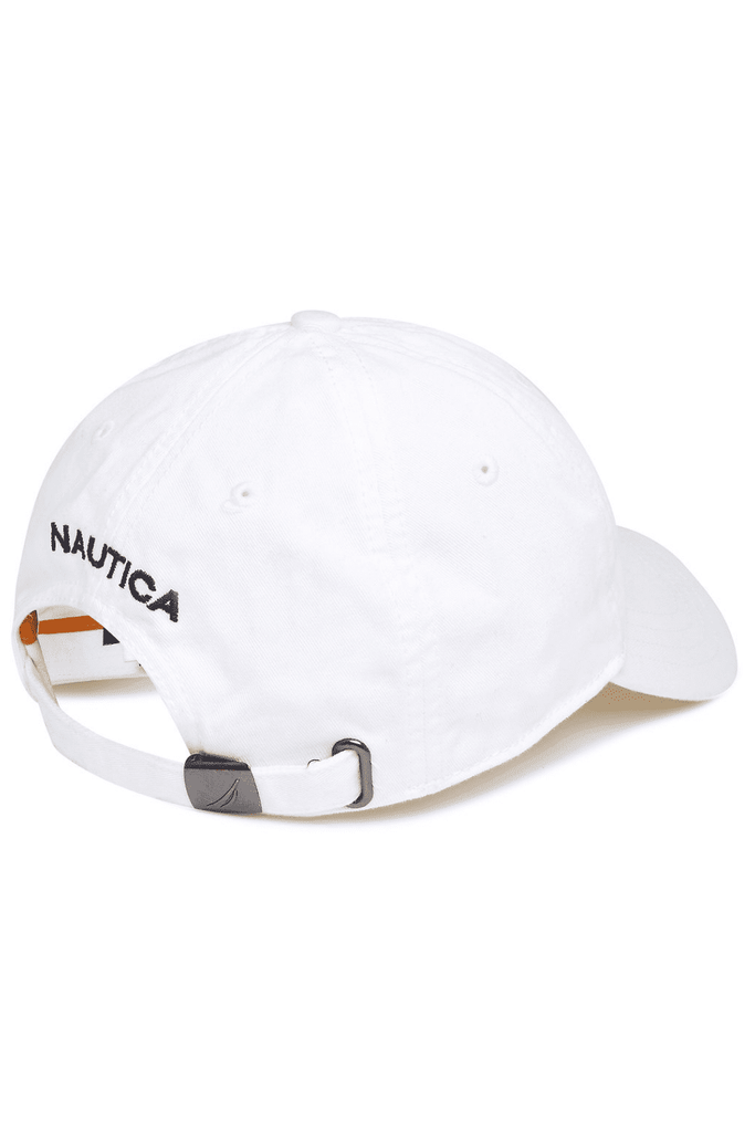 NAUTICA HEADWEAR NAUTICA 6 PANEL BUCKLE CAP - WHITE