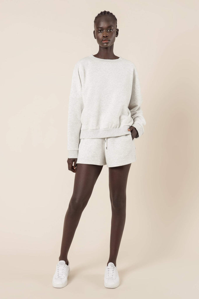 NUDE LUCY JUMPER NUDE LUCY CARTER CLASSIC OVERSIZED SWEAT - SNOW MARLE