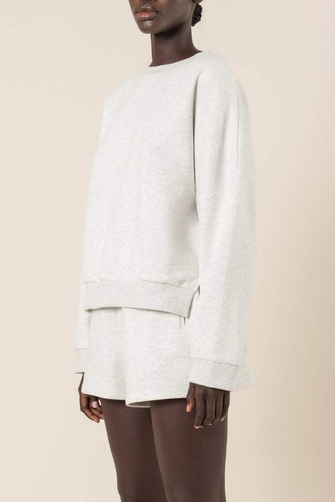 NUDE LUCY JUMPER NUDE LUCY CARTER CLASSIC OVERSIZED SWEAT - SNOW MARLE