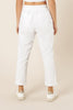 NUDE LUCY LADIES PANTS NUDE LUCY CLASSIC LINEN PANT - WHITE