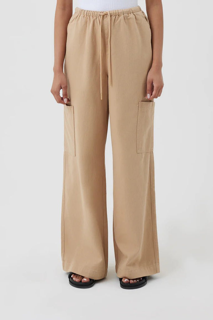 NUDE LUCY LADIES PANTS NUDE LUCY DENVER CARGO PANT - BISCUIT