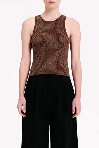 NUDE LUCY TOPS NUDE LUCY CLASSIC KNIT TANK - COLA