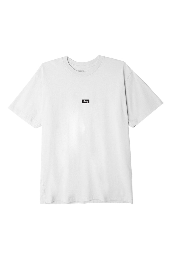 OBEY TEES OBEY BLACK BAR TEE - WHITE