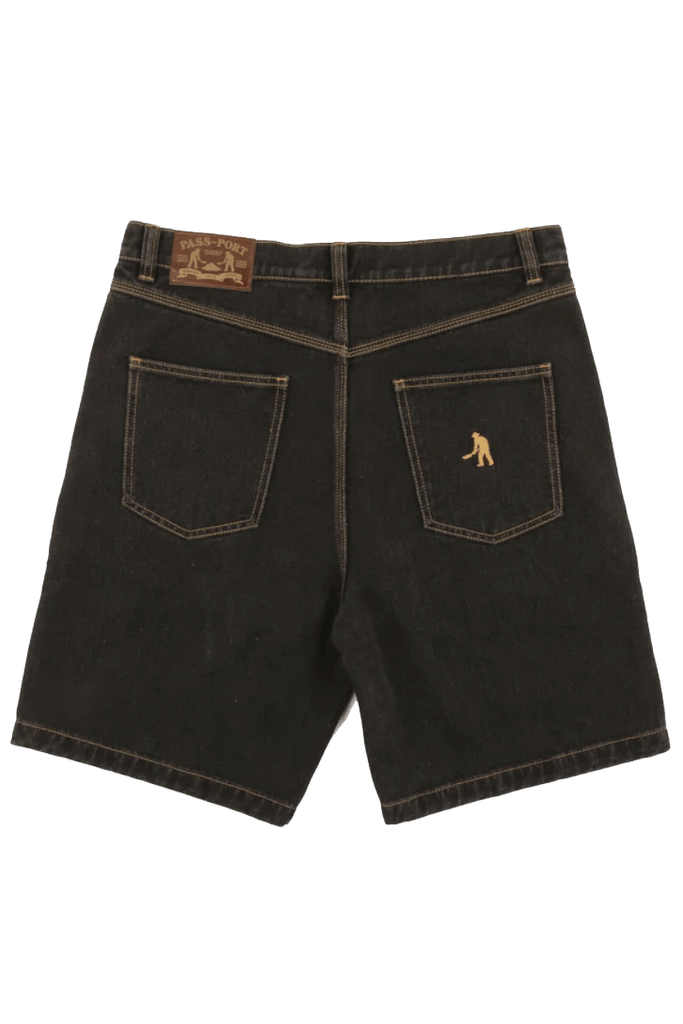 PASS~PORT MENS SHORTS PASS~PORT WORKERS CLUB SHORT - WASHED BLACK