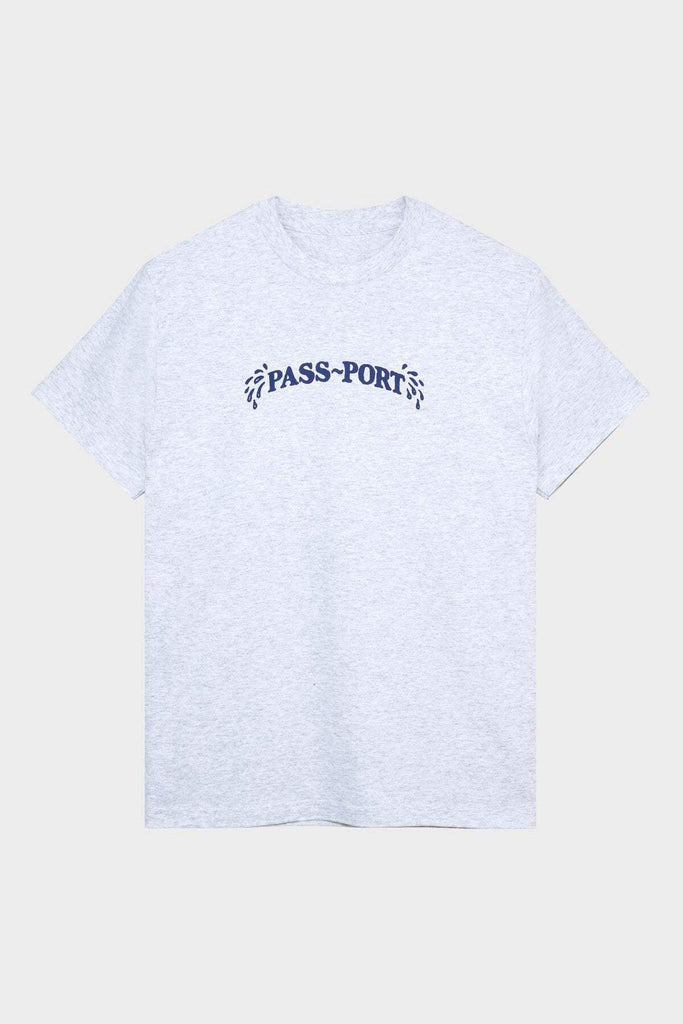 PASS~PORT TEES PASS~PORT SWEATY PUFF PRINT TEE - LIGHT GREY