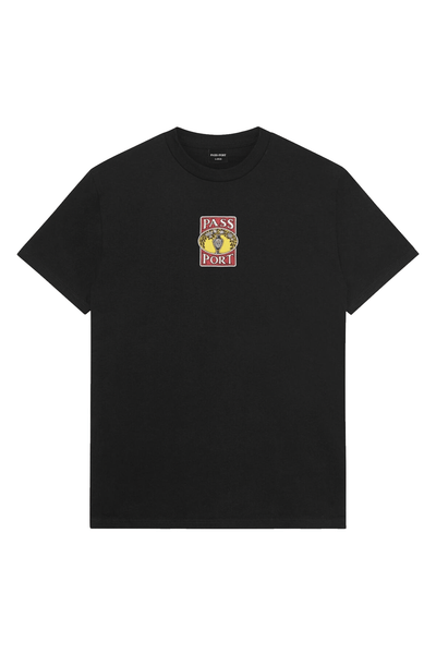 PASS~PORT TEES PASS~PORT VASE EMBROIDERY TEE - BLACK