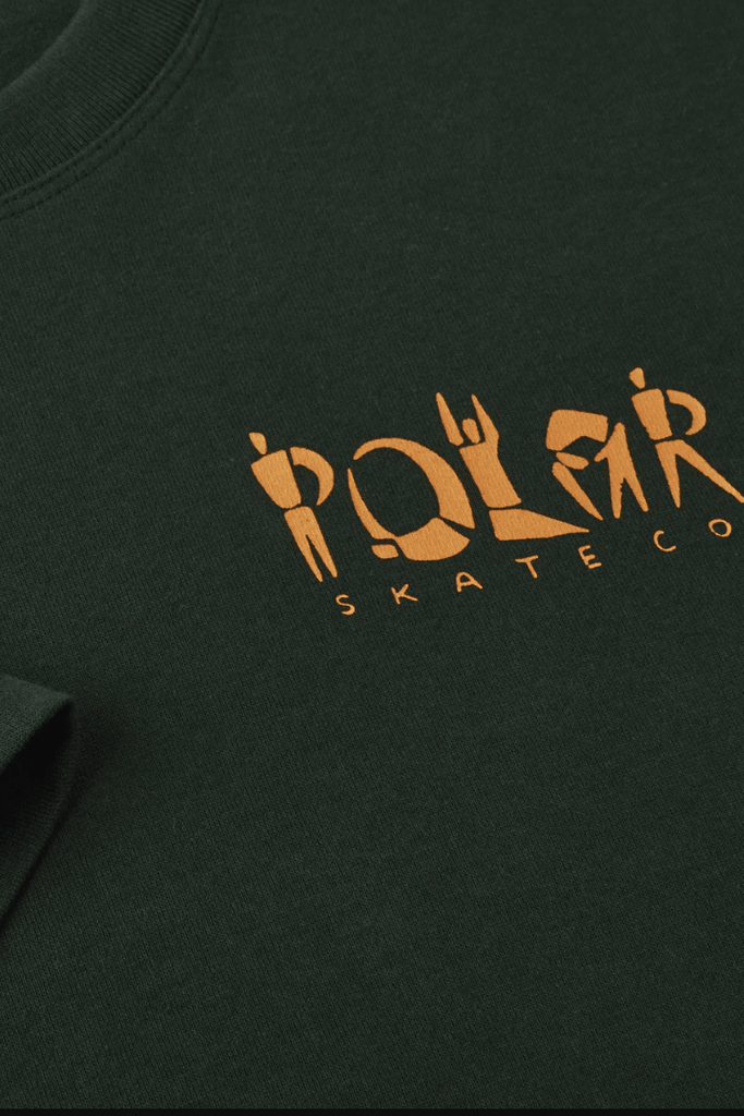 POLAR SKATE CO TEES POLAR SKATE GROUP LOGO TEE - DARK GREEN