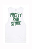 Pretty Rad Store MUSCLE TEE PRS DISTORT MUSCLE TEE - WHITE/GREEN