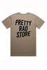 Pretty Rad Store TEES PRS DISTORT TEE - MUSHROOM/BLACK