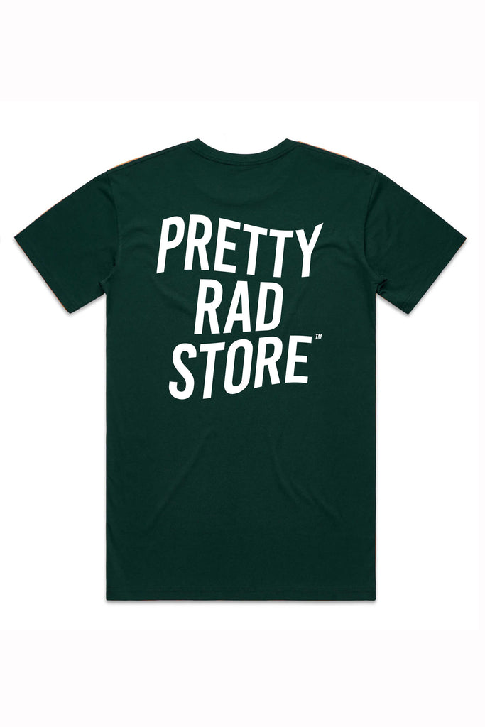 Pretty Rad Store TEES PRS DISTORT TEE - PINE GREEN
