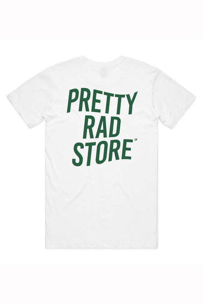 Pretty Rad Store TEES PRS DISTORT TEE - WHITE/GREEN
