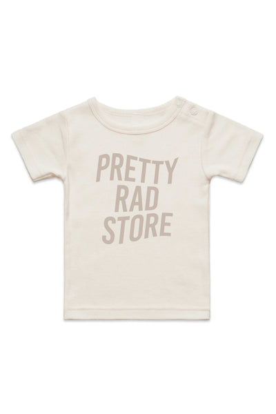 Pretty Rad Store TODDLER TEE PRS SUPPLY DISTORT INFANT BABY TEE - NATURAL