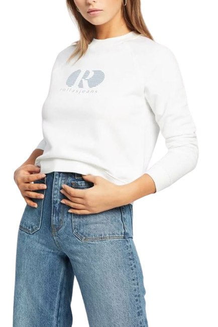 ROLLAS JUMPER ROLLAS 80'S SPORT SWEATER - WHITE