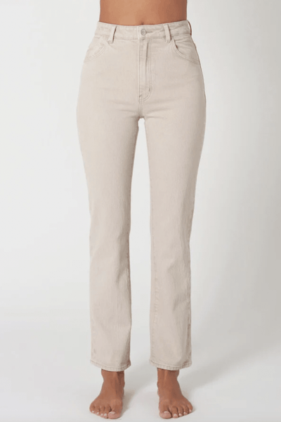 ROLLAS LADIES JEANS ROLLA'S ORIGINAL STRAIGHT JEAN - COMFORT OYSTER
