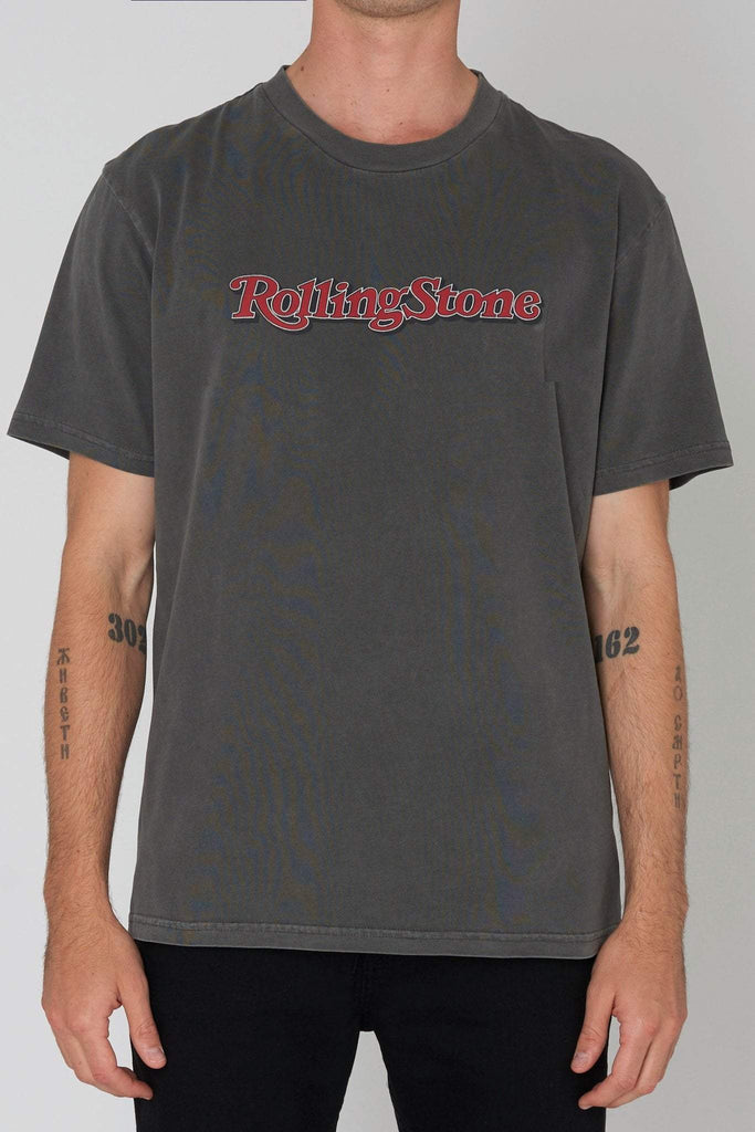 ROLLAS TEES ROLLA'S ROLLING STONE 1981 TEE - WASHED BLACK