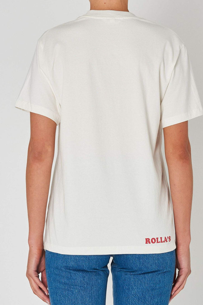 ROLLAS TOPS ROLLA'S ROLLING STONE 2020 TOMBOY TEE - VINTAGE WHITE