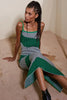 RUE STIIC DRESSES RUE STIIC ANYA KNIT DRESS - FOREST GREEN WHITE
