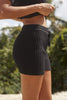 RUE STIIC LADIES SHORTS RUE STIIC EVY KNIT SHORT - BLACK