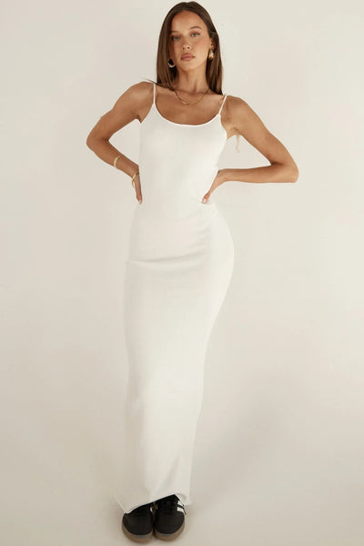 SNDYS DRESSES SNDYS THE LABEL WANDA MAXI DRESS - WHITE