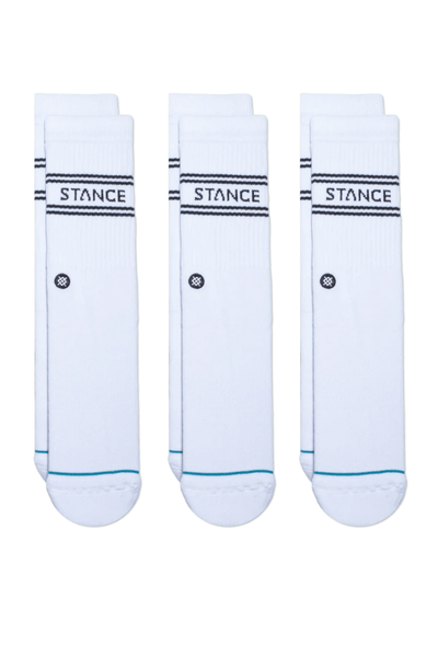 STANCE SOCKS STANCE SOCKS BASIC 3 PACK - WHITE