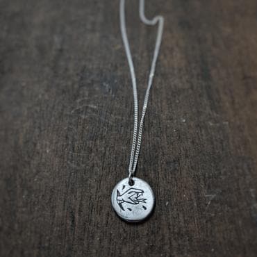 SUE THE BOY JEWELLERY SUE THE BOY HEAD + TAILS NECKLACE - 925 STERLING SILVER