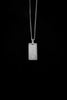 SUE THE BOY JEWELLERY ONE SIZE SUE THE BOY RECTANGLE PENDANT - 925 STERLING SILVER