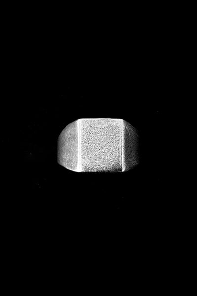 SUE THE BOY JEWELLERY SUE THE BOY TALL RECTANGLE SIGNET RING - 925 STERLING SILVER