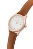THE HORSE WATCHES THE HORSE IVY GIRL WATCH - ROSE GOLD/WHITE DIAL/BROWN LEATHER