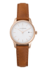 THE HORSE WATCHES THE HORSE IVY GIRL WATCH - ROSE GOLD/WHITE DIAL/BROWN LEATHER