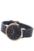 THE HORSE WATCHES THE HORSE 'THE ORIGINAL' WATCH - ROSE GOLD/BLACK FACE/BLACK LEATHER