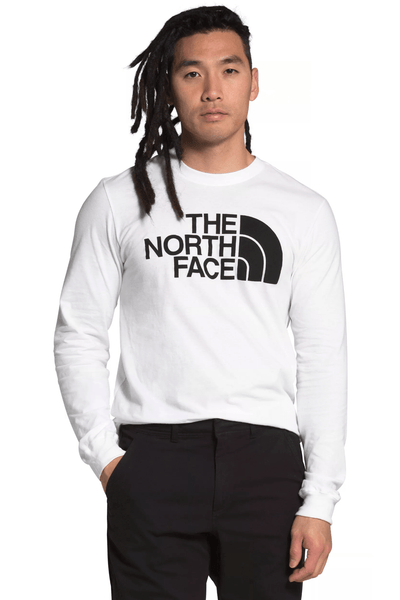 THE NORTH FACE LONGSLEEVES THE NORTH FACE HALF DOME LONGSLEEVE TEE - WHITE