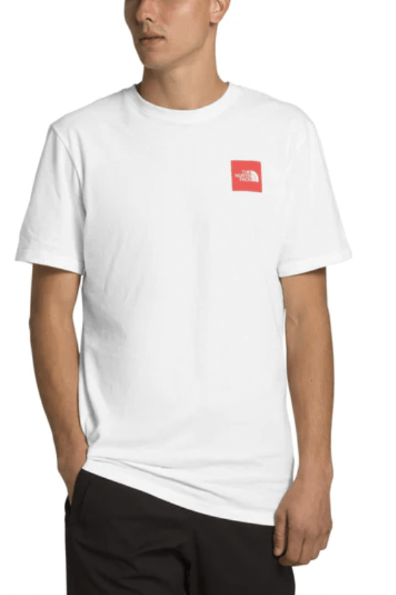 THE NORTH FACE TEES THE NORTH FACE BOX NSE TEE - WHITE/RED