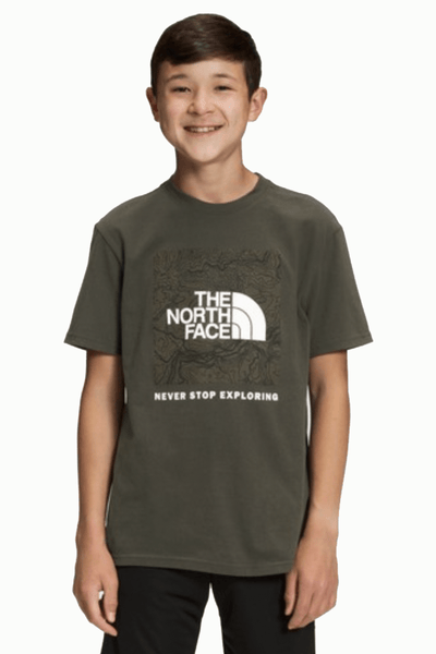 THE NORTH FACE TEES THE NORTH FACE BOYS GRAPHIC TEE - NEW TAUPE GREEN