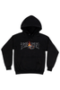 THRASHER MAGAZINE HOODIES THRASHER COP CAR NECKFACE HOOD - BLACK