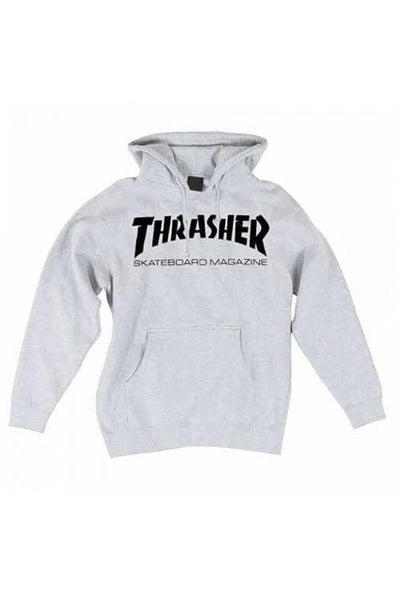 THRASHER MAGAZINE HOODIES THRASHER SKATE MAG HOODIE - GREY