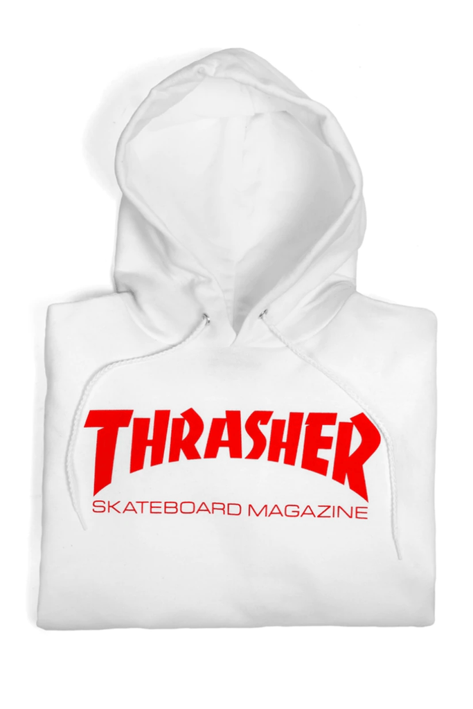 THRASHER MAGAZINE HOODIES THRASHER SKATE MAG HOODIE - WHITE