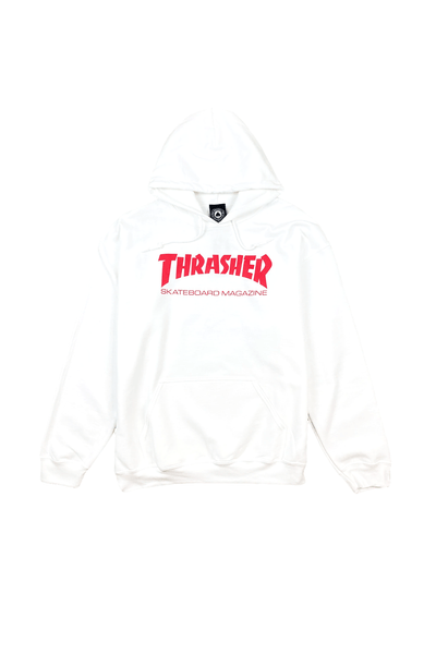 THRASHER MAGAZINE HOODIES THRASHER SKATE MAG HOODIE - WHITE