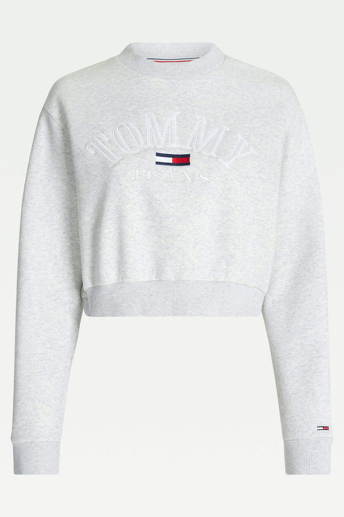 TOMMY JEANS CREW TOMMY JEANS COLLEGE LOGO CREW - GREY