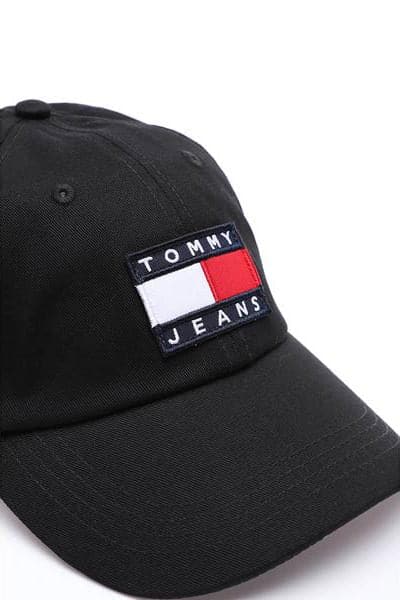 TOMMY JEANS HEADWEAR TOMMY JEANS HERITAGE CAP - BLACK