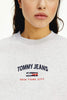 TOMMY JEANS JUMPER TOMMY JEANS TIMELESS SCRIPT LOGO CREW SWEATER - GREY