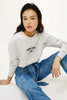 TOMMY JEANS JUMPER TOMMY JEANS TIMELESS SCRIPT LOGO CREW SWEATER - GREY