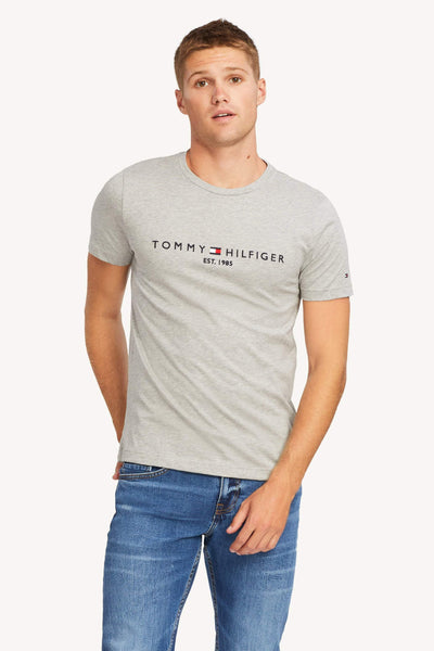 TOMMY JEANS TEES TOMMY HILFIGER CORE LOGO TEE -  CLOUD HEATHER
