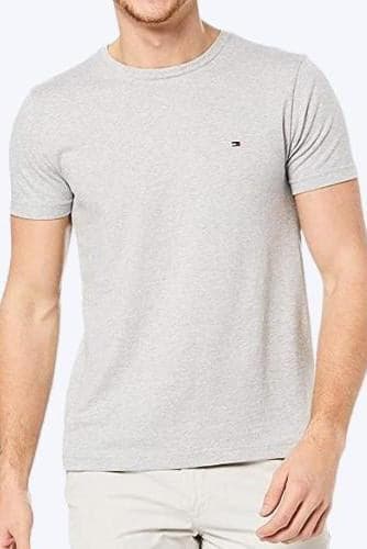 TOMMY JEANS TEES TOMMY HILFIGER ESSENTIAL CLASSIC TEE -  GREY