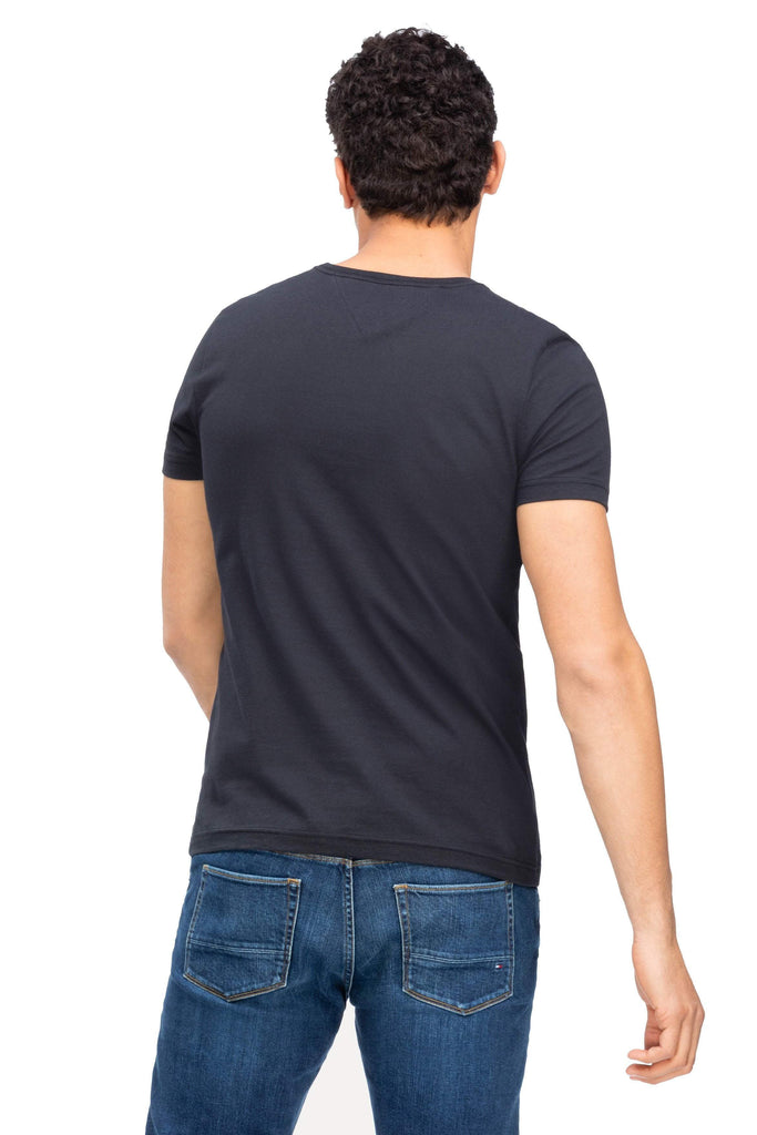 TOMMY JEANS TEES TOMMY HILFIGER ESSENTIAL CLASSIC TEE -  JET BLACK