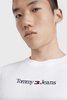 TOMMY JEANS TEES TOMMY JEANS CLASSIC LINEAR LOGO TEE - WHITE