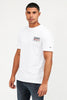 TOMMY JEANS TEES TOMMY JEANS NY SCRIPT BOX TEE - WHITE
