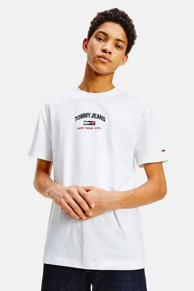 TOMMY JEANS TEES TOMMY JEANS TIMELESS SCRIPT TEE - WHITE