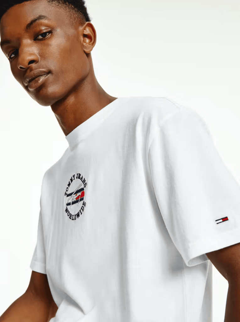TOMMY JEANS TEES TOMMY JEANS TIMELESS TOMMY 2 TEE - WHITE