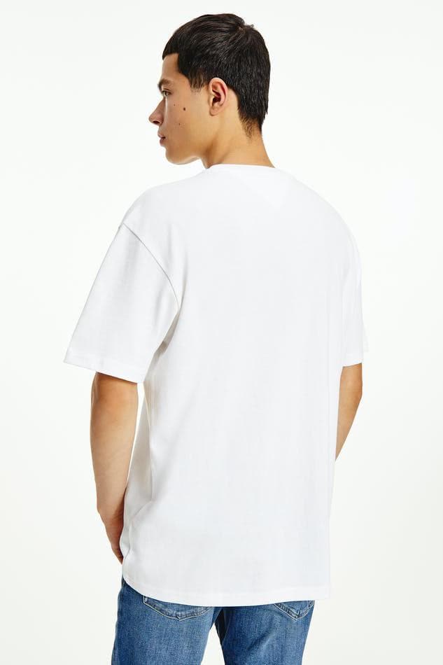TOMMY JEANS TOPS TOMMY JEANS BADGE II TEE - WHITE