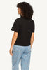 TOMMY JEANS TOPS TOMMY JEANS BOXY CROP ESSENTIALS LOGO TEE - BLACK